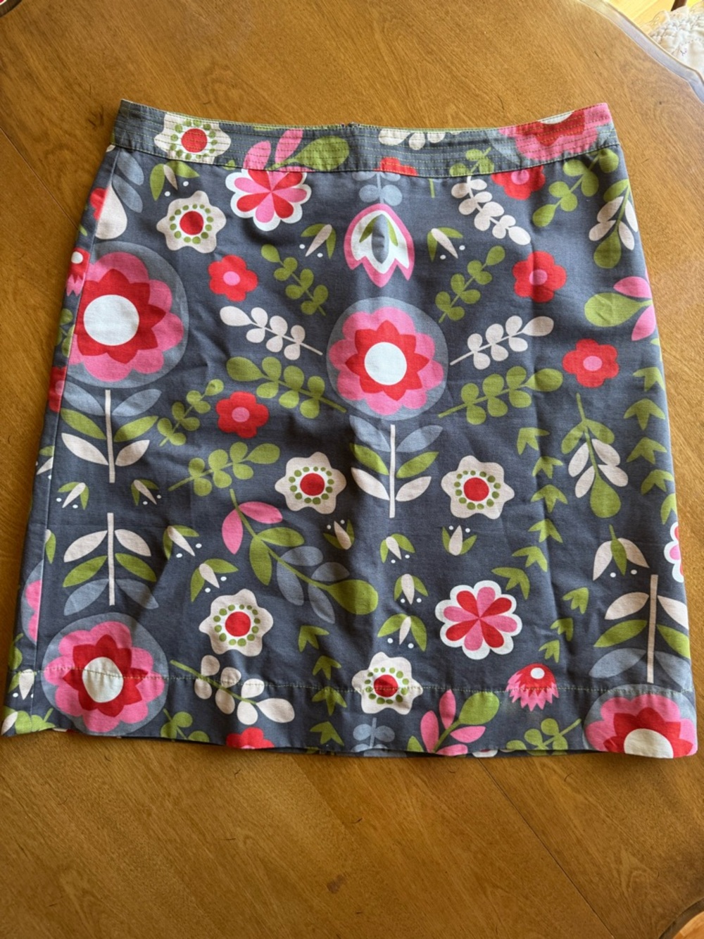 Boden Floral A-Line Skirt | Size 12R | Lined | Bright & Fun Print